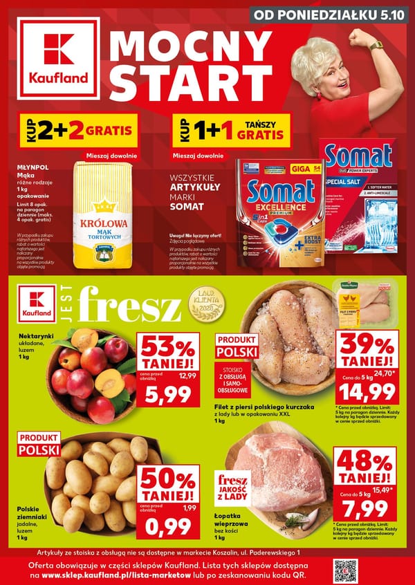  Kaufland gazetka promocyjna od 5 października 2026 aktualna - zakupy spożywcze taniej
