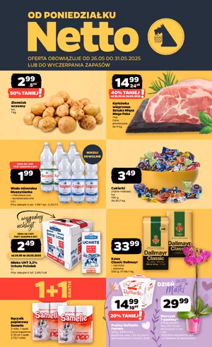 Gazetka Netto: Gazetka Netto od 26 maja 2025 aktualna - Dyskontowe ASY 2025-05-26