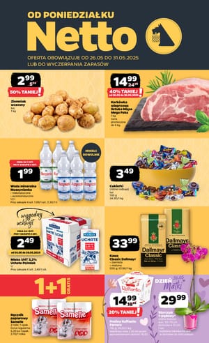 Gazetka Netto: Gazetka Netto od 26 maja 2025 aktualna - Dyskontowe ASY 2025-05-26
