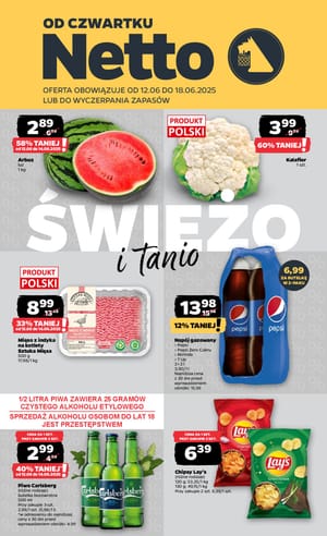 Gazetka Netto: Gazetka Netto od 12 czerwca 2025 aktualna - Dyskontowe ASY 2025-06-12