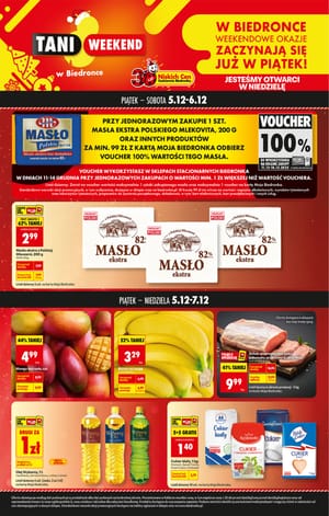 Gazetka Biedronka: Gazetka Biedronka od 5 grudnia 2025 aktualna - Tani weekend 2025-12-05