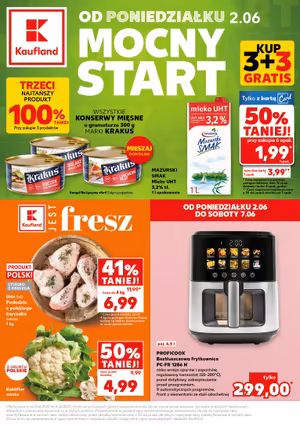 Gazetka Kaufland: Gazetka Kaufland od 2 czerwca 2025 aktualna - Mocny start - 01.06.2025