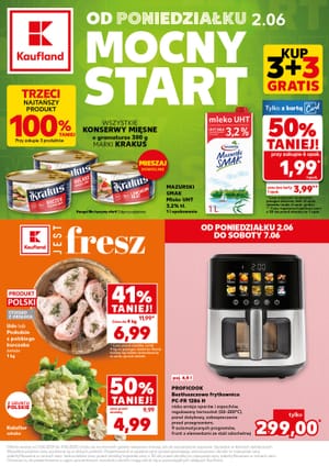 Gazetka Kaufland: Gazetka Kaufland od 2 czerwca 2025 aktualna - Mocny start - 01.06.2025