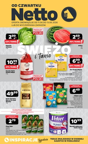 Gazetka Netto: Netto gazetka promocyjna od 11 czerwca 2026 aktualna - Zakupy spożywcze najtaniej 2026-06-11