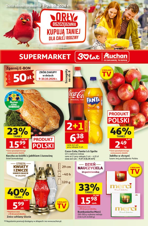  Auchan gazetka promocyjna od 8 października 2026 aktualna - tanie zakupy
