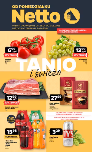 Gazetka Netto: Gazetka Netto od 28 kwietnia 2025 aktualna - Dyskontowe ASY 2025-04-28