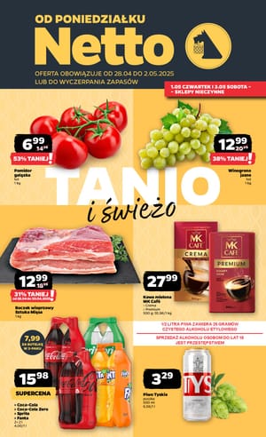 Gazetka Netto: Gazetka Netto od 28 kwietnia 2025 aktualna - Dyskontowe ASY 2025-04-28