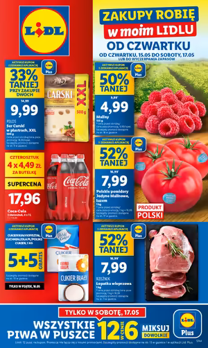 Gazetka Lidl: Gazetka Lidl od 15 maja 2025 aktualna - Tania sobota w Lidlu - 14.05.2025