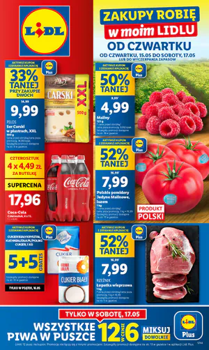 Gazetka Lidl: Gazetka Lidl od 15 maja 2025 aktualna - Tania sobota w Lidlu 2025-05-15
