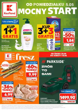 Gazetka Kaufland: Gazetka Kaufland od 5 maja 2025 aktualna - Mocny start - 04.05.2025
