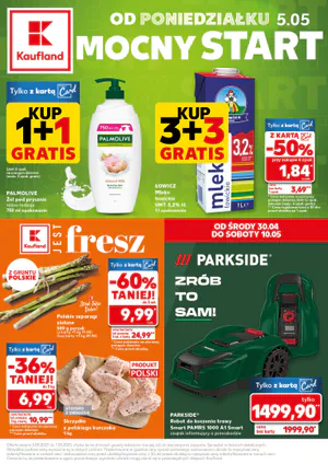 Gazetka Kaufland: Gazetka Kaufland od 5 maja 2025 aktualna - Mocny start - 04.05.2025
