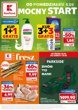 Gazetka Kaufland: Gazetka Kaufland od 5 maja 2025 aktualna - Mocny start - 04.05.2025