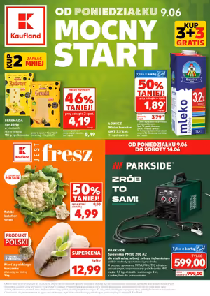 Gazetka Kaufland: Gazetka Kaufland od 9 czerwca 2025 aktualna - Mocny start - 08.06.2025