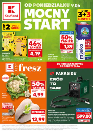 Gazetka Kaufland: Gazetka Kaufland od 9 czerwca 2025 aktualna - Mocny start - 08.06.2025