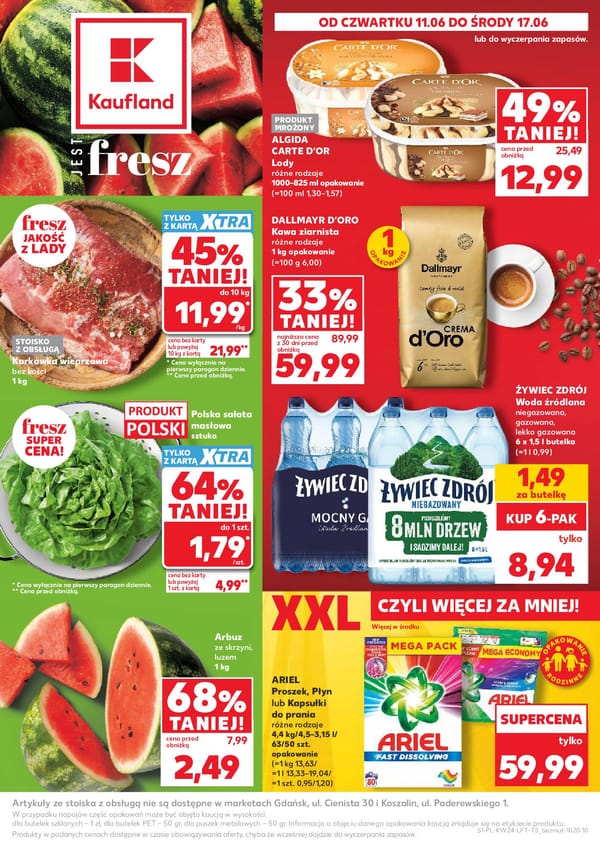  Kaufland gazetka promocyjna od 11 czerwca 2026 aktualna - Najlepsze promocje spożywcze