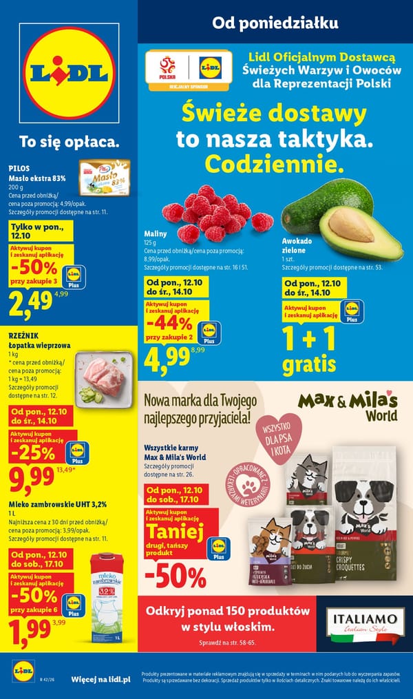  Lidl gazetka promocyjna od 12 października 2026 aktualna - tańsze zakupy