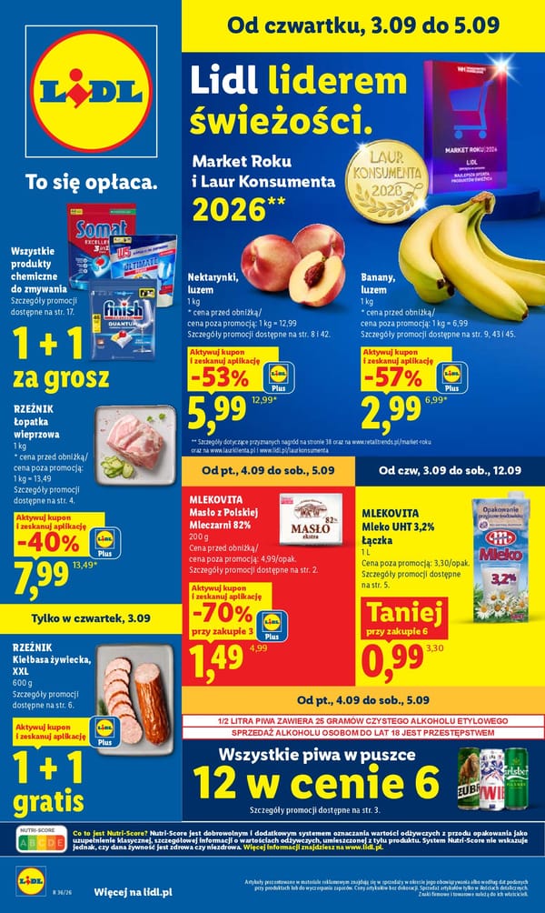  Lidl gazetka promocyjna od 3 września 2026 aktualna - zakupy taniej