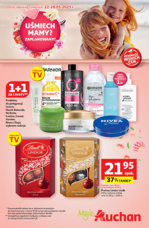 Gazetka Auchan: Gazetka Moje Auchan od 22 maja 2025 aktualna - Dzień Mamy - 21.05.2025
