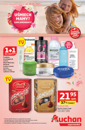 Gazetka Auchan: Gazetka Auchan supermarket od 22 maja 2025 aktualna - 21.05.2025