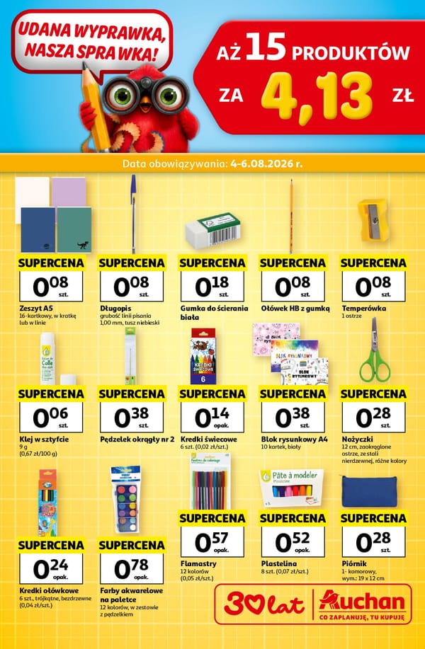  Auchan gazetka promocyjna od 4 sierpnia 2026 aktualna - back to school