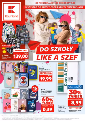 Gazetka Kaufland: Gazetka Kaufland od 4 sierpnia 2025 aktualna - Back to school - 03.08.2025
