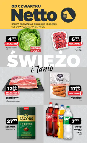 Gazetka Netto: Gazetka Netto od 8 maja 2025 aktualna - Dyskontowe ASY 2025-05-08