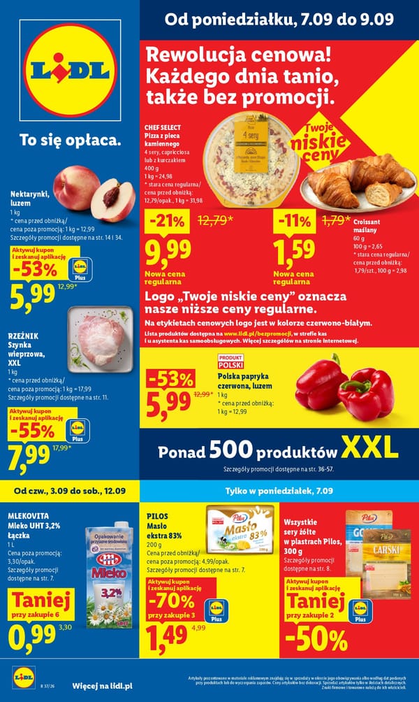  Lidl gazetka promocyjna od 7 września 2026 aktualna - tańsze zakupy