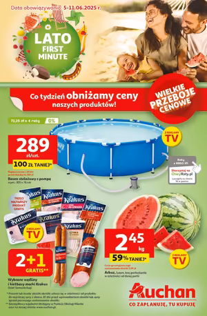 Gazetka Auchan: Gazetka Auchan od 5 czerwca 2025 aktualna - hipermarket - 04.06.2025