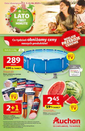 Gazetka Auchan: Gazetka Auchan od 5 czerwca 2025 aktualna - hipermarket - 04.06.2025