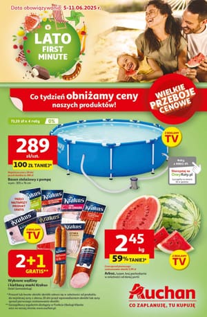 Gazetka Auchan: Gazetka Auchan od 5 czerwca 2025 aktualna - hipermarket - 04.06.2025