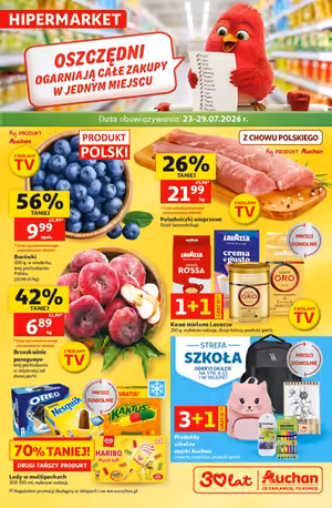 Gazetka Auchan: Auchan gazetka promocyjna od 23 lipca 2026 aktualna - zakupy taniej 2026-07-23