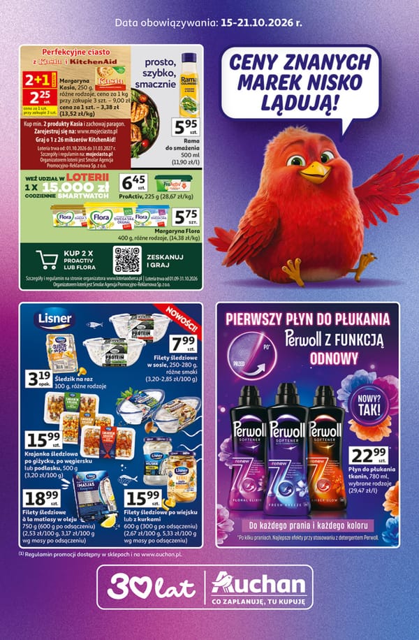 Auchan gazetka promocyjna od 15 października 2026 aktualna - znane marki taniej