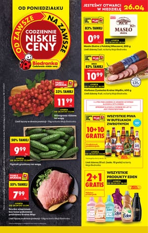 Gazetka Biedronka: Biedronka gazetka promocyjna od 20 kwietnia 2026 aktualna - najtańsze zakupy 2026-04-20