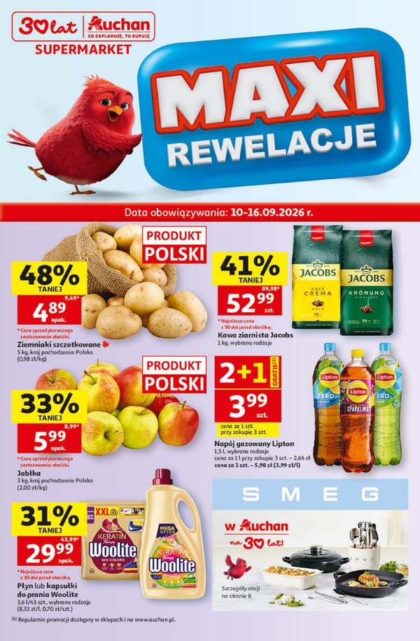  Auchan supermarket gazetka promocyjna od 10 września 2026 aktualna - promocje tygodnia