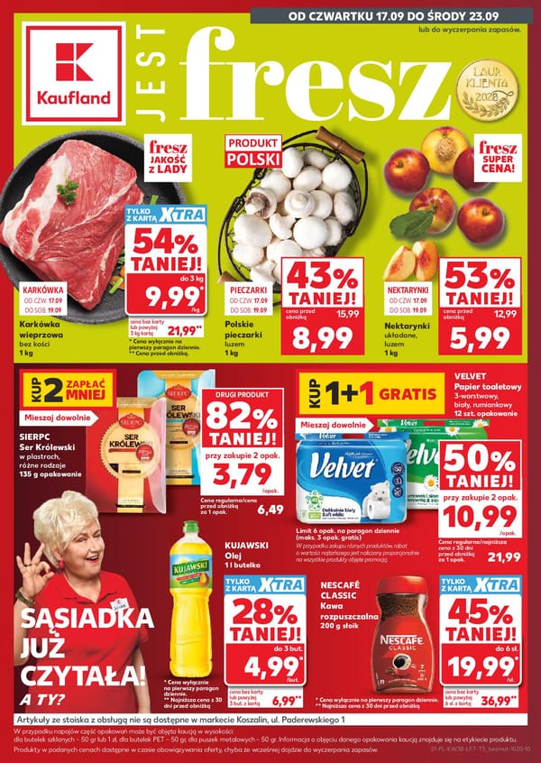  Kaufland gazetka promocyjna od 17 września 2026 aktualna - promocje tygodnia