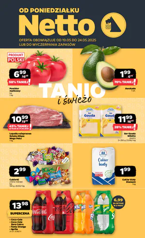 Gazetka Netto: Gazetka Netto od 19 maja 2025 aktualna - Dyskontowe ASY 2025-05-19