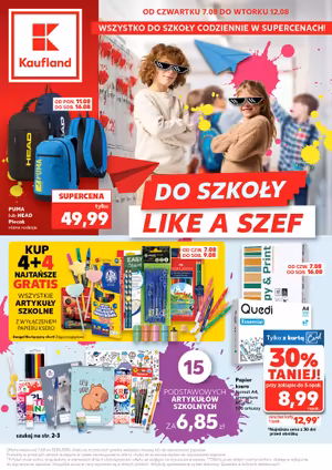 Gazetka Kaufland: Gazetka Kaufland od 7 sierpnia 2025 aktualna - Back to school  - 06.08.2025
