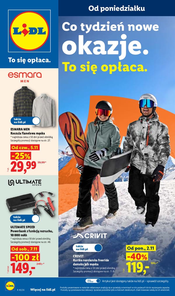  Lidl gazetka promocyjna od 2 listopada 2026 aktualna - okazje tygodnia