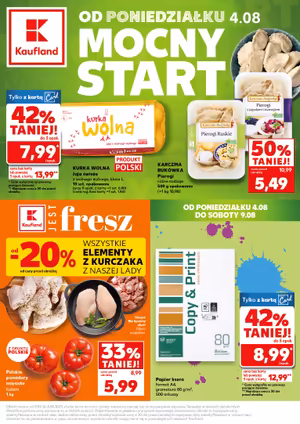 Gazetka Kaufland: Gazetka Kaufland od 4 sierpnia 2025 aktualna - Mocny start - 03.08.2025