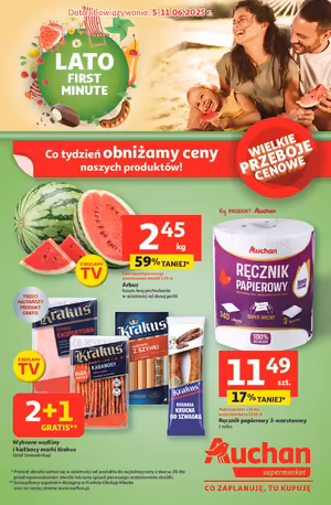 Gazetka Auchan: Gazetka Auchan od 5 czerwca 2025 aktualna - supermarket - 04.06.2025