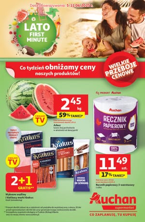 Gazetka Auchan: Gazetka Auchan od 5 czerwca 2025 aktualna - supermarket - 04.06.2025