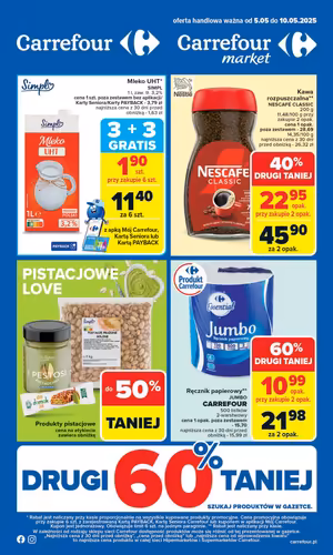 Gazetka Carrefour: Gazetka Carrefour od 5 maja 2025 aktualna - spożywcza 2025-05-05