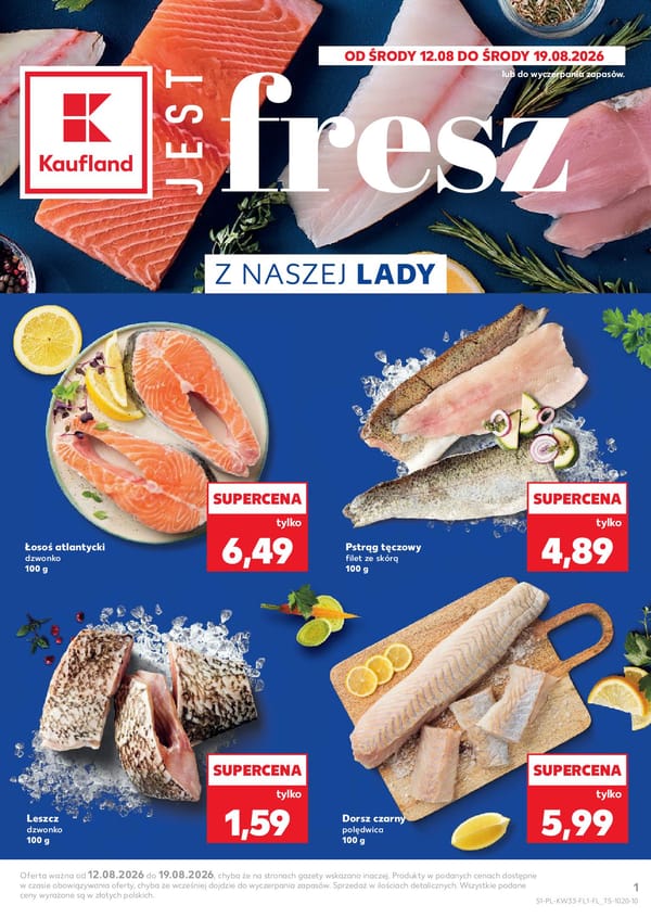  Kaufland gazetka promocyjna od 12 sierpnia 2026 aktualna - Ryby w promocji