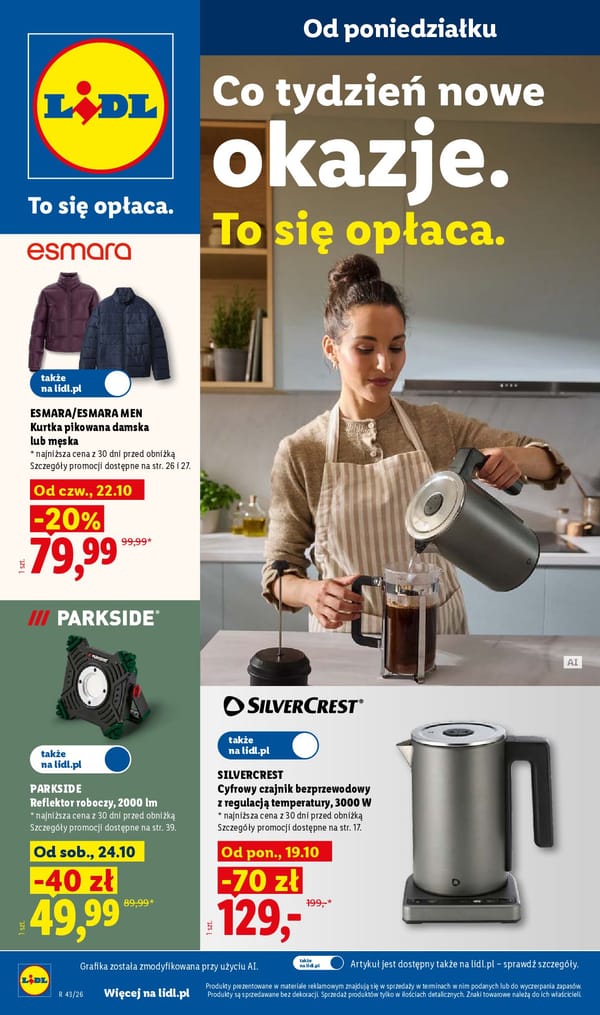  Lidl gazetka promocyjna od 19 października 2026 aktualna - Mega okazje