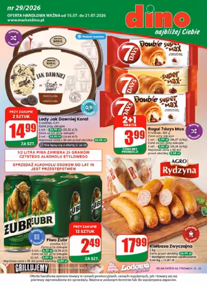 Gazetka Dino: Dino gazetka promocyjna od 15 lipca 2026 aktualna - zakupy spożywcze taniej 2026-07-15