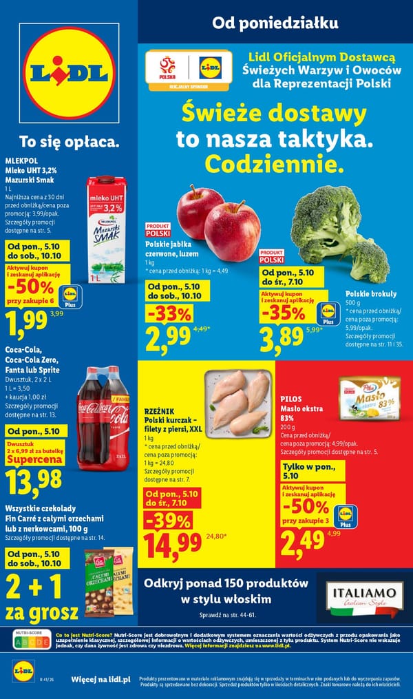  Lidl gazetka promocyjna od 5 października 2026 aktualna - tańsze zakupy