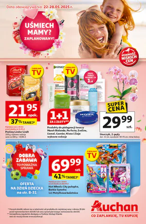 Gazetka Auchan: Gazetka Auchan hipermarket od 22 maja 2025 aktualna - 21.05.2025