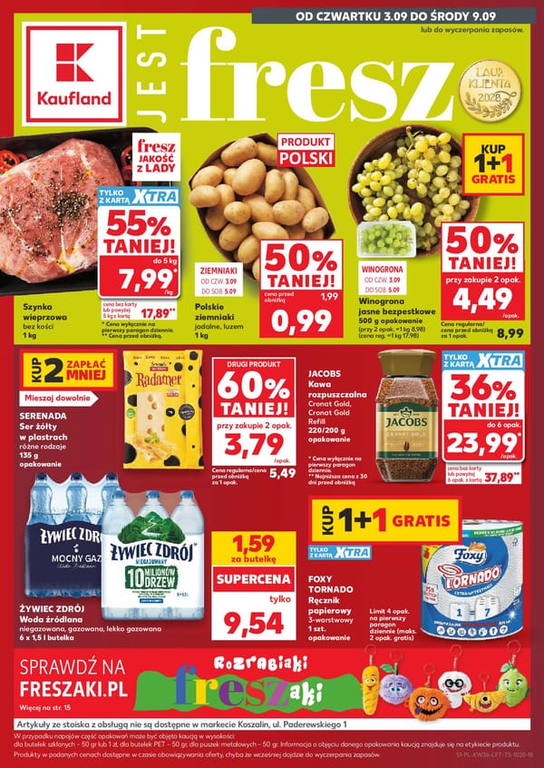  Kaufland gazetka promocyjna od 3 września 2026 aktualna - najlepsze promocje