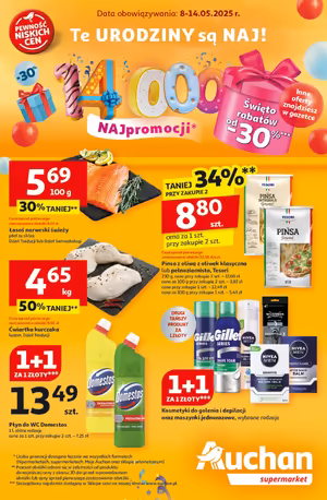 Gazetka Auchan: Gazetka Auchan od 8 maja 2025 aktualna - supermarket - 07.05.2025