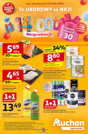 Gazetka Auchan: Gazetka Auchan od 8 maja 2025 aktualna - supermarket - 07.05.2025